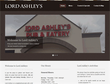 Tablet Screenshot of lordashleyseatery.com